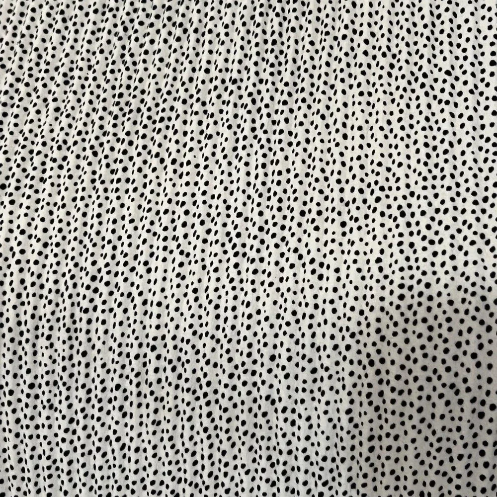 Adrianna Papell Women's Top Polka Dot Long Sleeve Size Small Relax Blouse Pleat - Picture 3 of 8